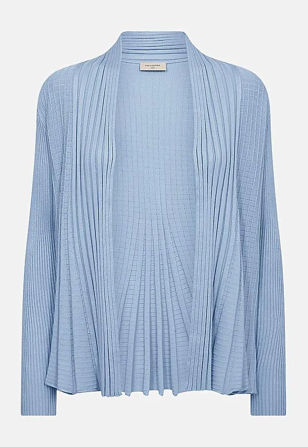 Ribbad, öppen cardigan