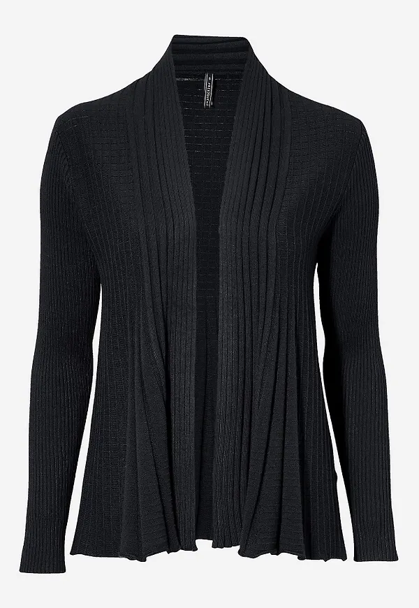 Ribbad, öppen cardigan