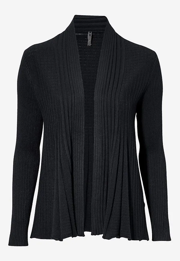 Ribbad, öppen cardigan