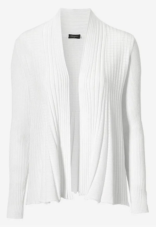 Ribbad, öppen cardigan