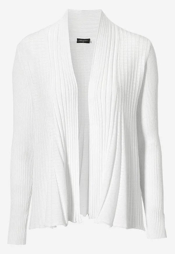 Ribbad, öppen cardigan