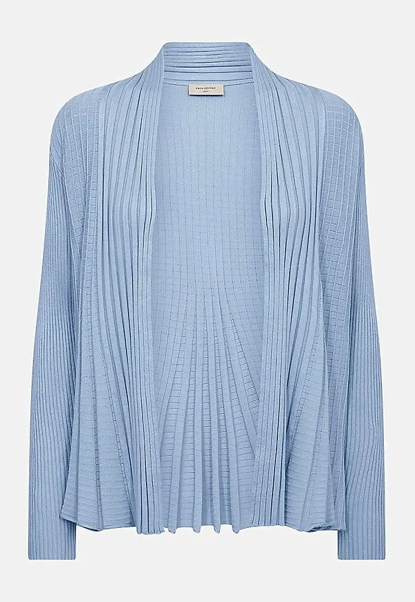 Ribbad, öppen cardigan