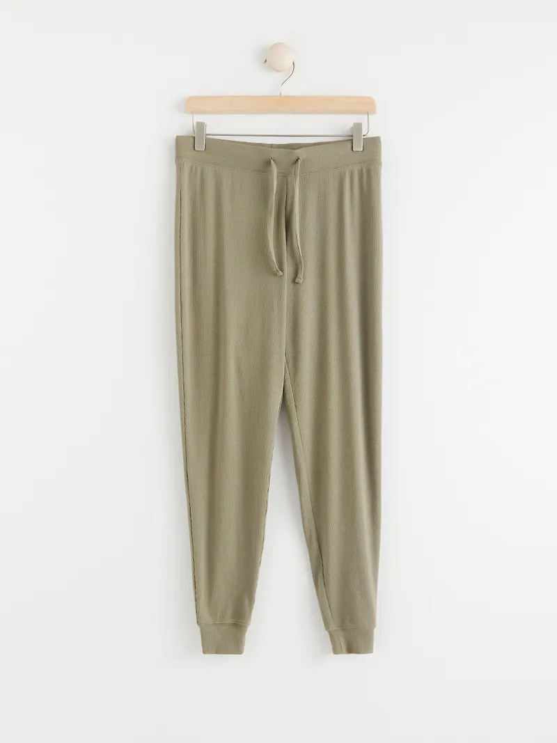 Ribbad pyjamasbyxa