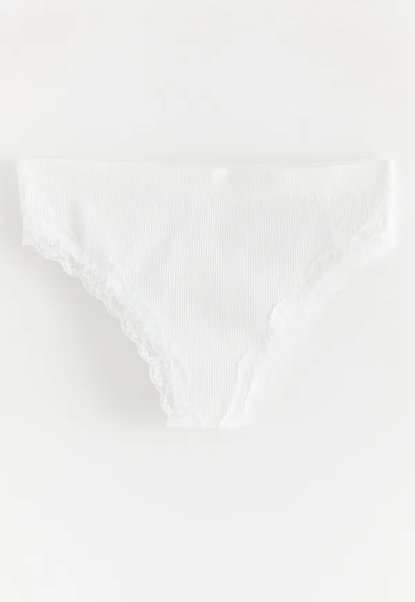 Ribbad seamless stringtrosa regular waist