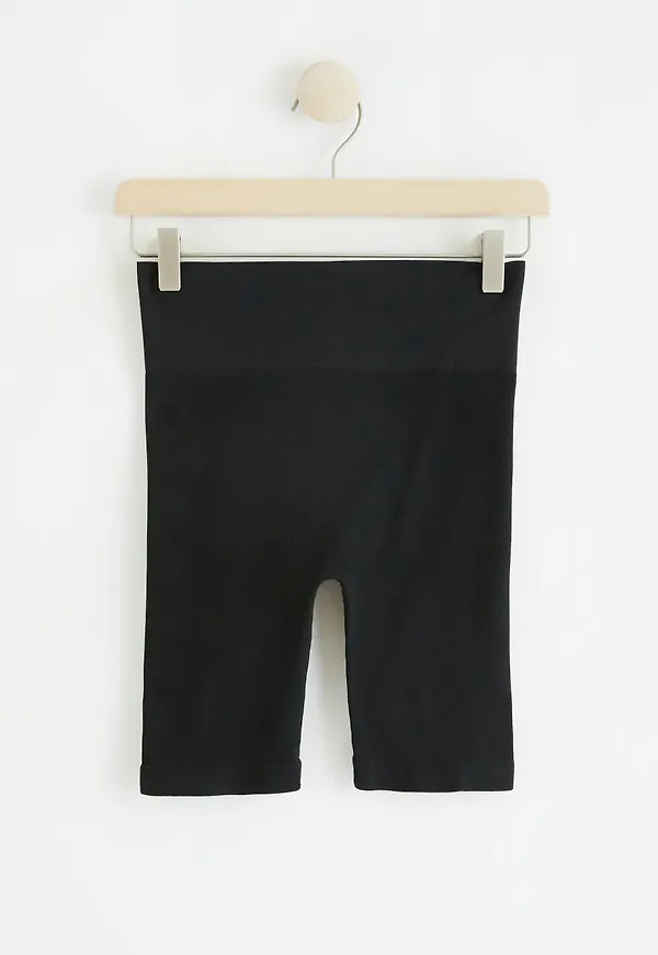 Ribbad sömlös comfort waist cykelbyxa