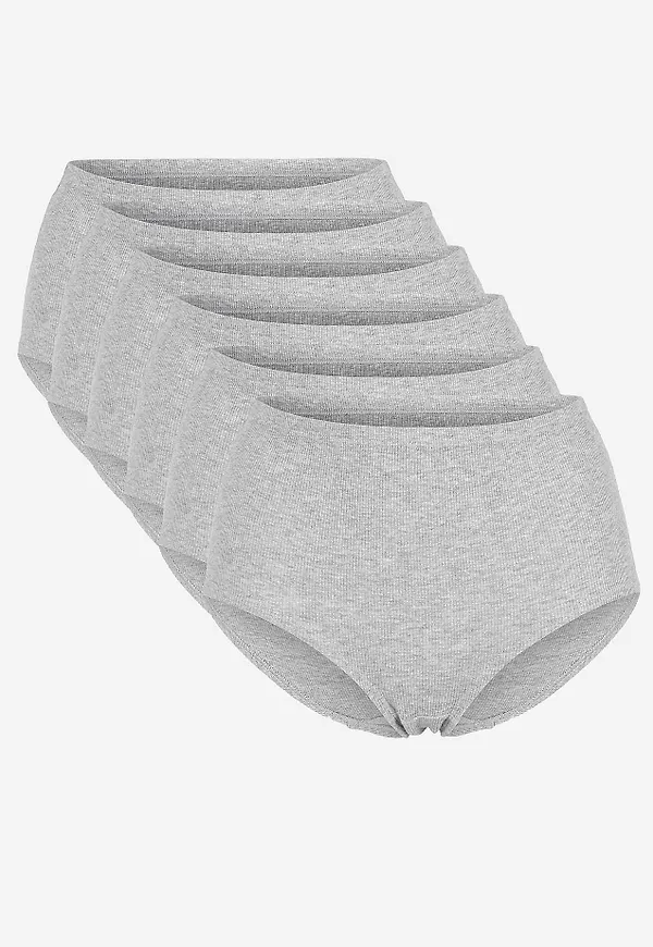 Ribbad trosa i bomull 6-pack