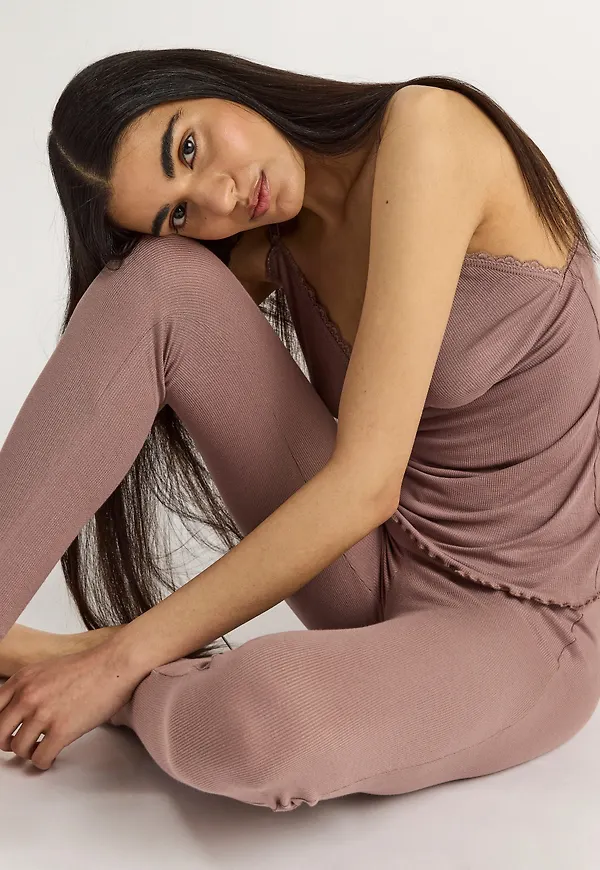 Ribbade pyjamasleggings