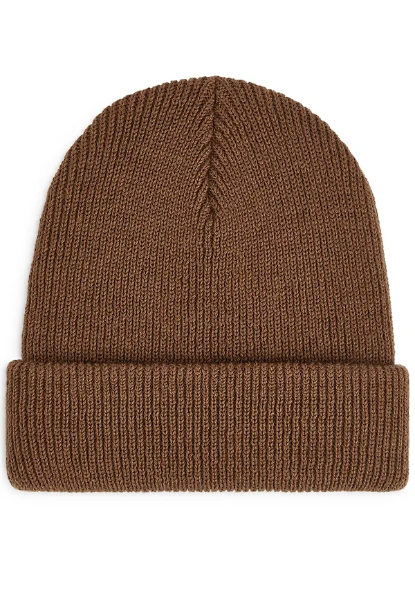 Ribbed Beanie - Beige