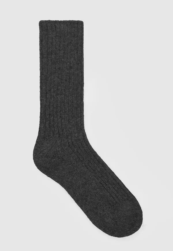 RIBBED CASHMERE SOCKS