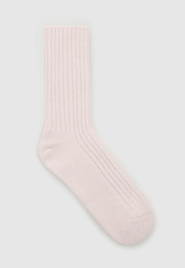 RIBBED CASHMERE SOCKS