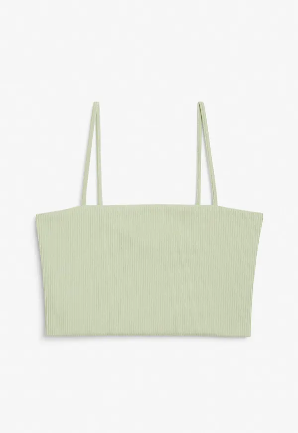 Ribbed crop top - Green