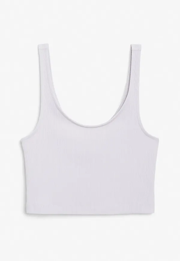 Ribbed crop top - Purple