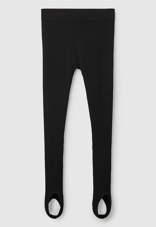 RIBBED STIRRUP LEGGINGS