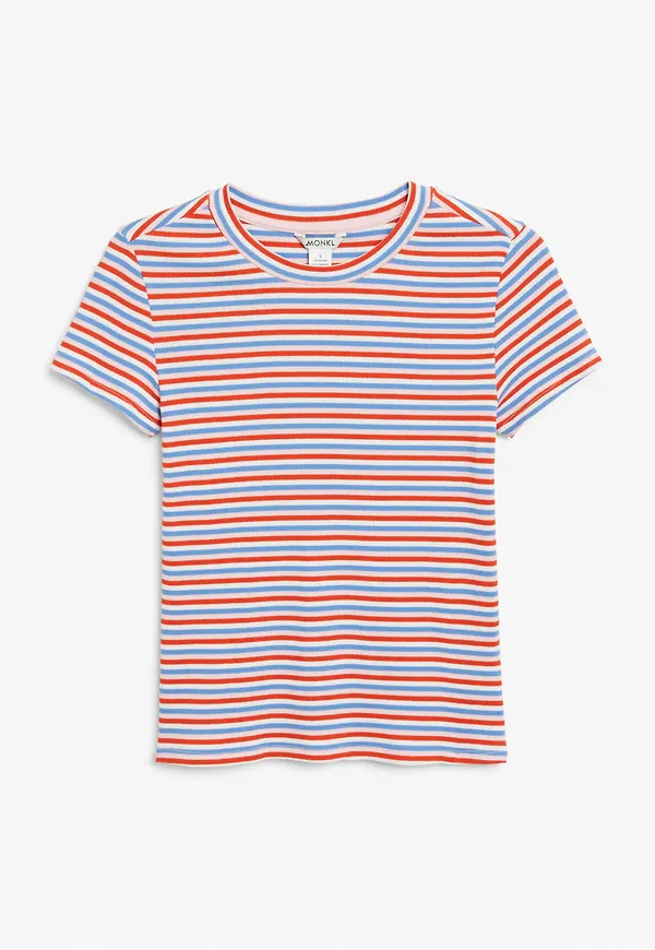 Ribbed t-shirt - Blue