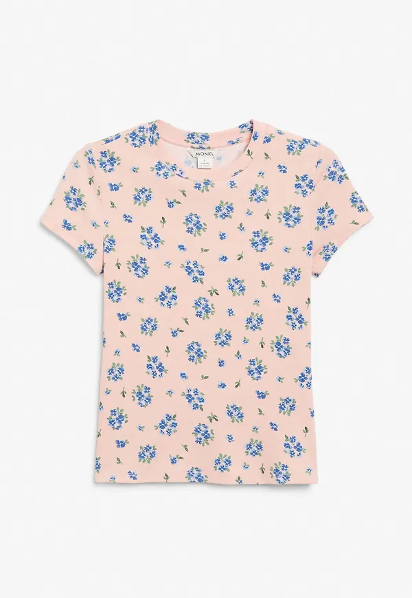 Ribbed t-shirt - Pink