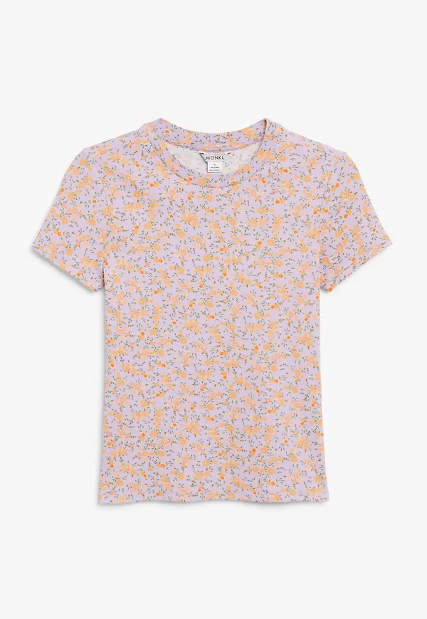 Ribbed t-shirt - Purple