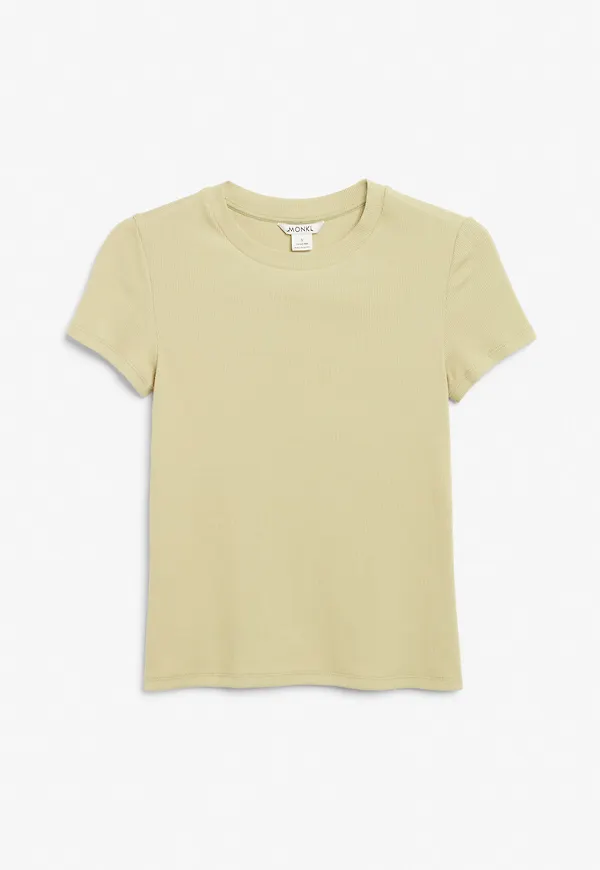 Ribbed t-shirt - Yellow