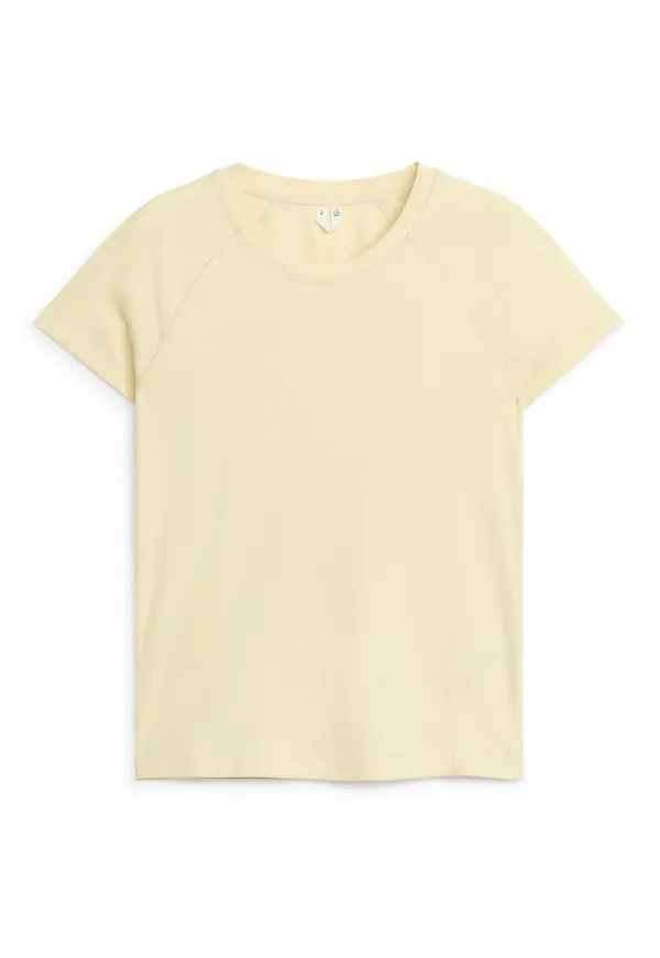 Ribbed T-Shirt - Yellow