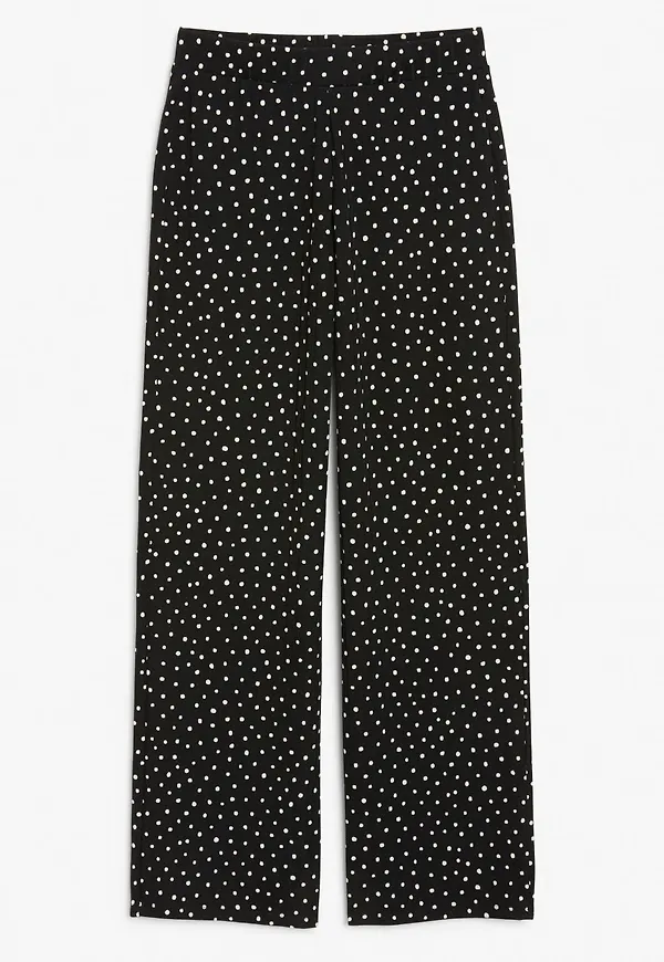 Ribbed trousers - Black