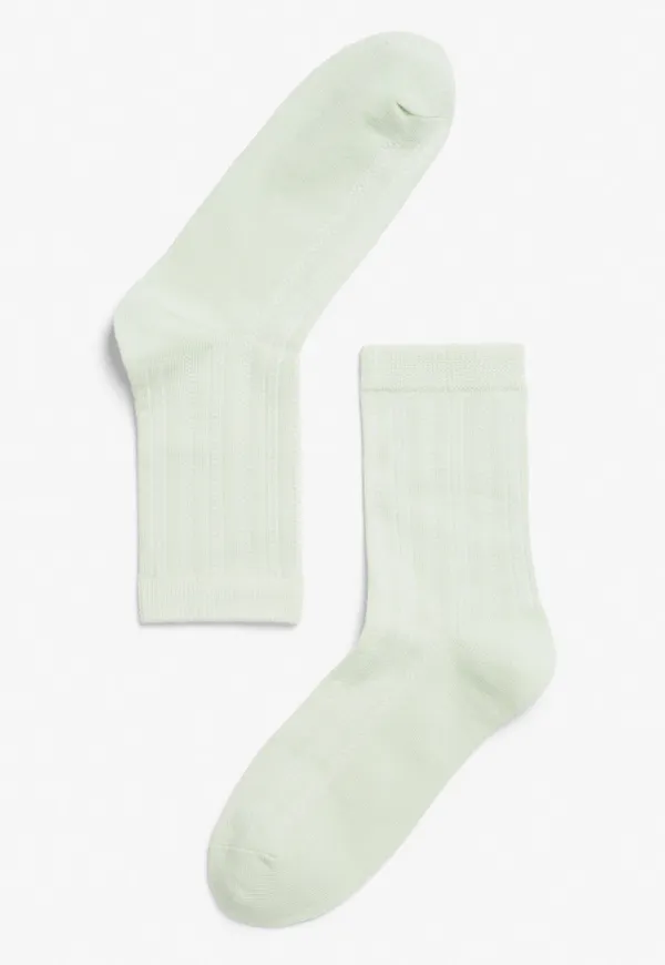 Ribbed tube socks - Green