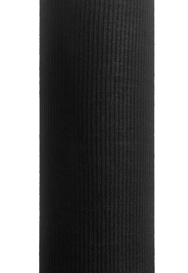 Ribbed Wool Tights - Black