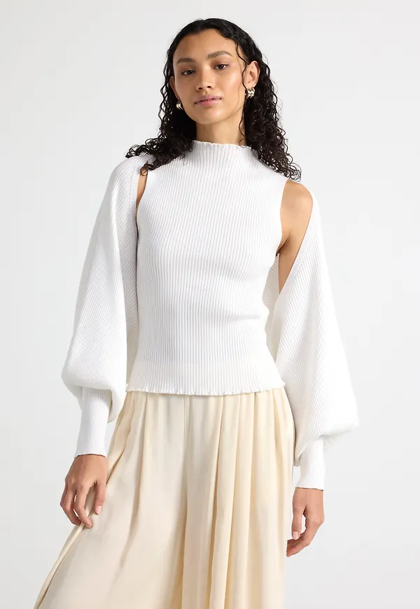 Ribbstickad bolero