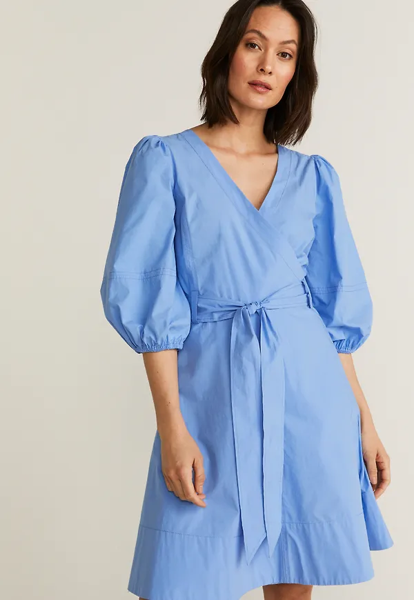 Ricamo wrap dress