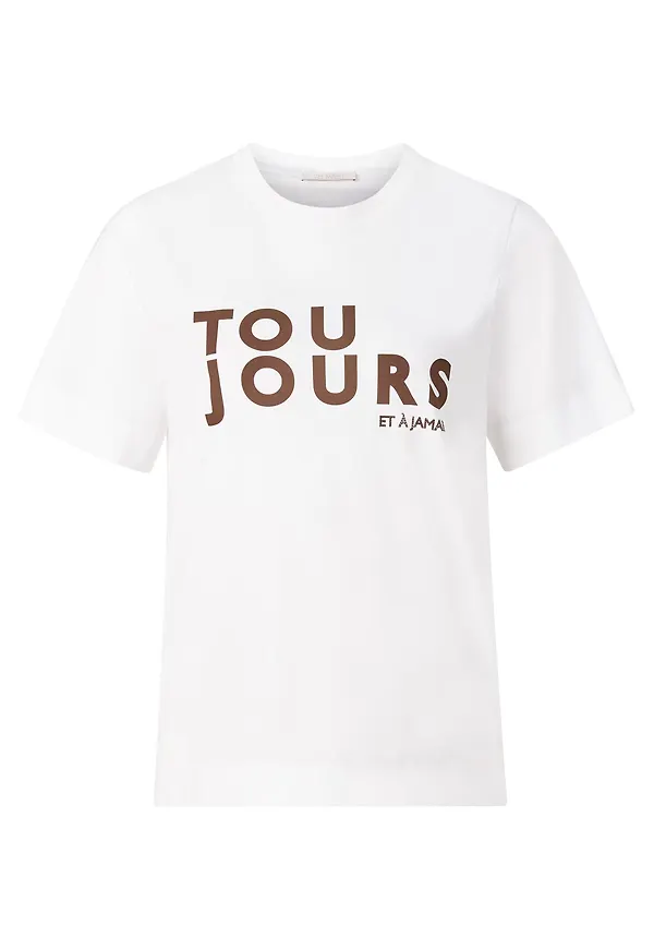Rich & Royal T-shirt choklad / vit