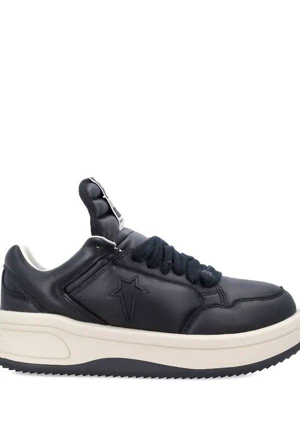 Rick Owens DRKSHDW lädersneakers - Svart