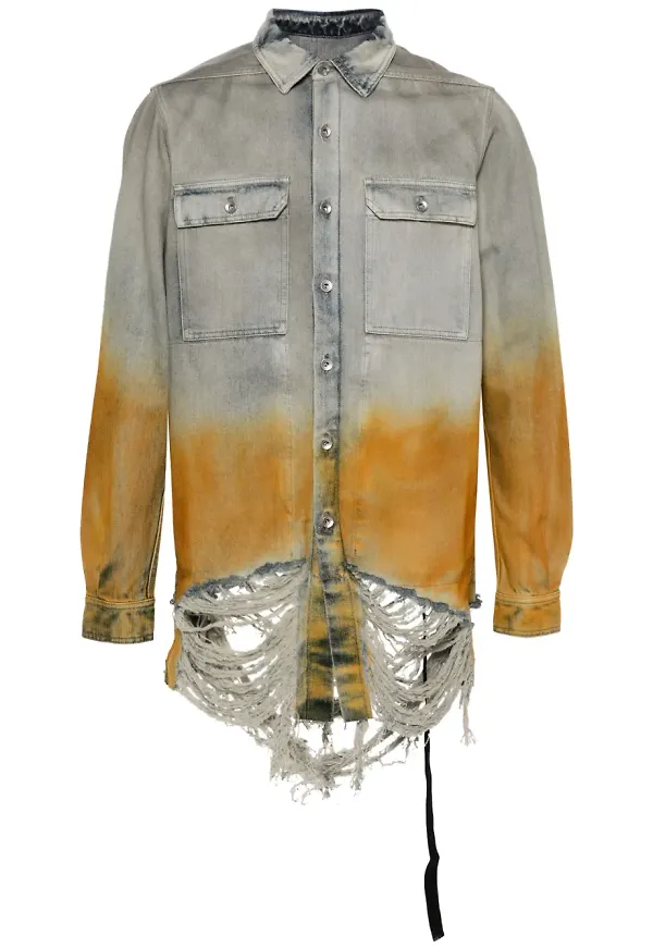 Rick Owens DRKSHDW Outershirt jeansjacka - Blå