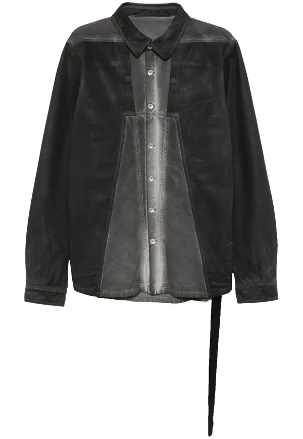 Rick Owens DRKSHDW Splintrad skjorta - Grå