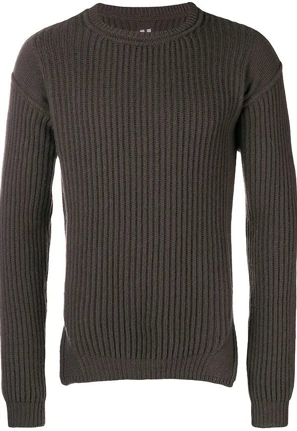 Rick Owens Fisherman stickad tröja - Grå