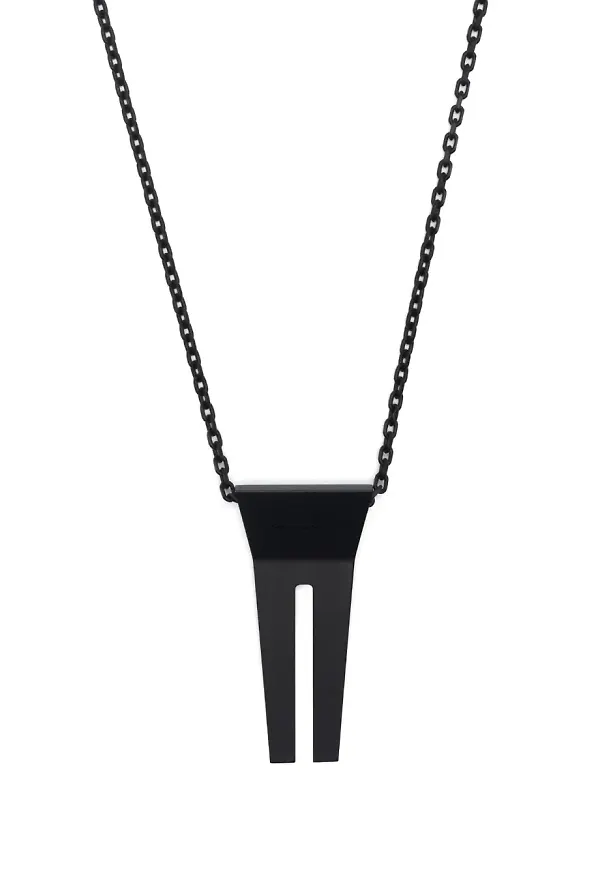 Rick Owens halsband med hänge - Svart