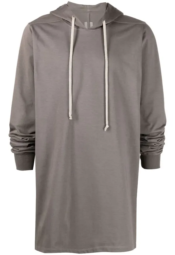 Rick Owens hoodie med dragsko - Brun