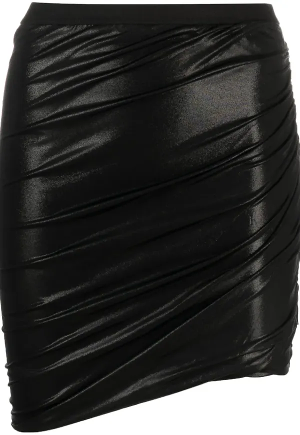 Rick Owens Lilies Jade draperad minikjol - Svart