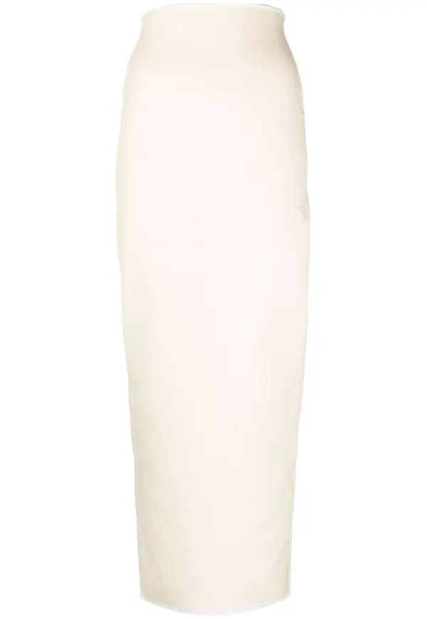 Rick Owens pennkjol med slits - Neutral