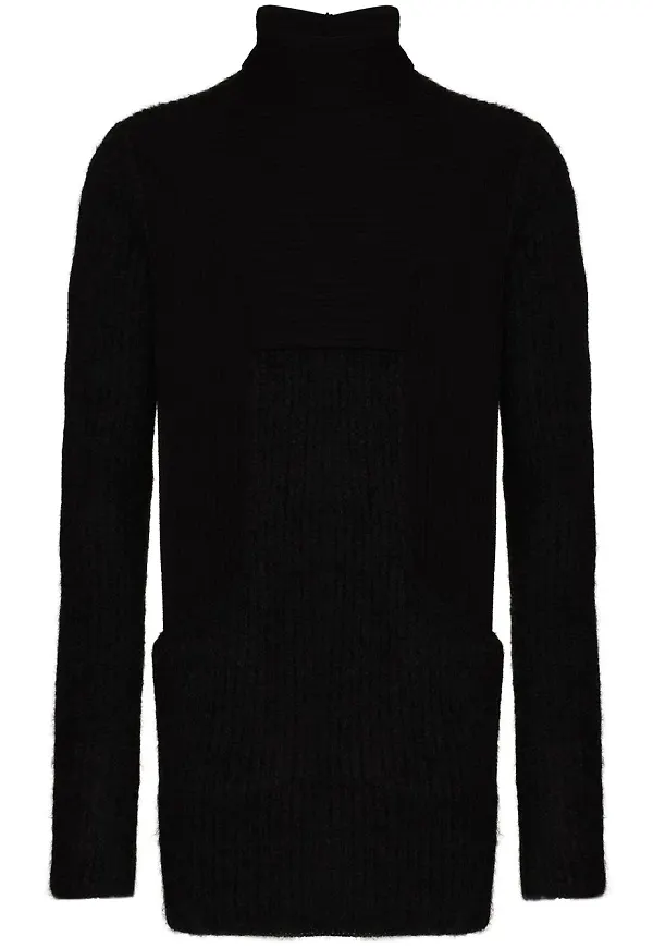 Rick Owens polotröja med rullkrage - Svart