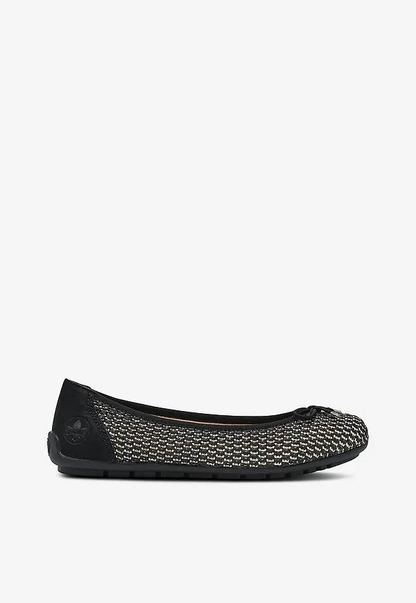 Rieker - Ballerinaskor 43850-00 - Svart