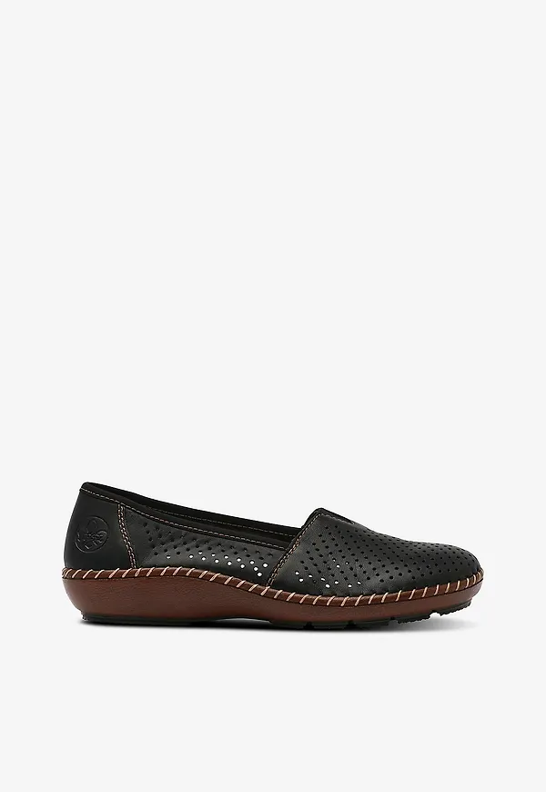Rieker - Ballerinaskor 44854-00 - Svart