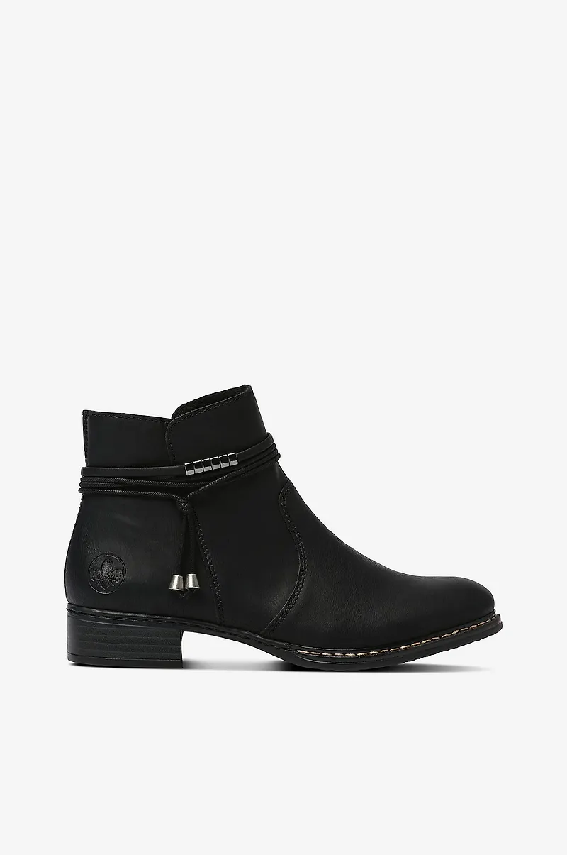 Rieker - Boots i skinnimitation - Svart