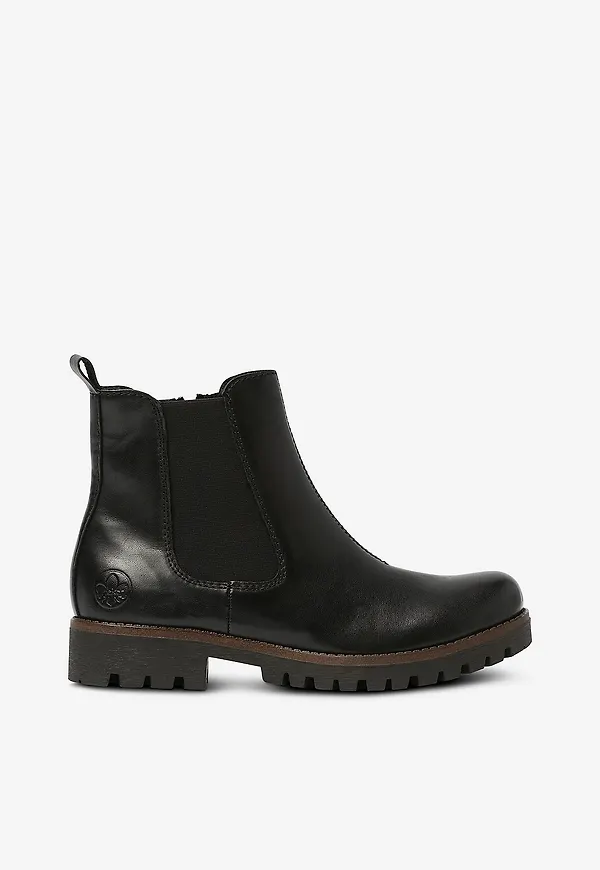 Rieker - Boots med mjukt foder - Svart