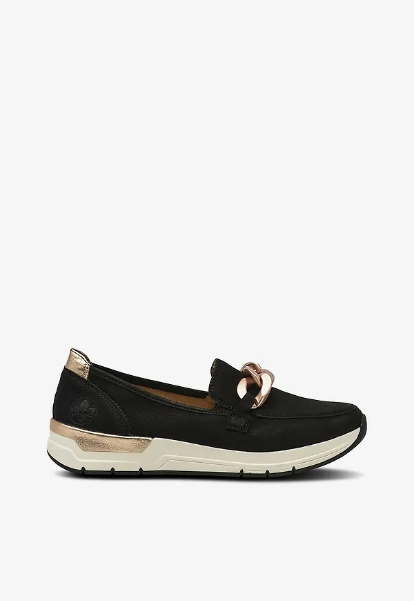 Rieker - Loafers 58944-00 - Svart