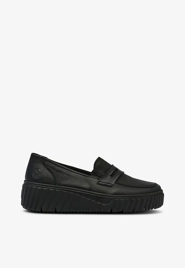 Rieker - Loafers Leather - Svart
