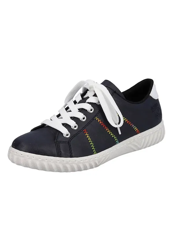 RIEKER Låg sneaker marinblå / vit