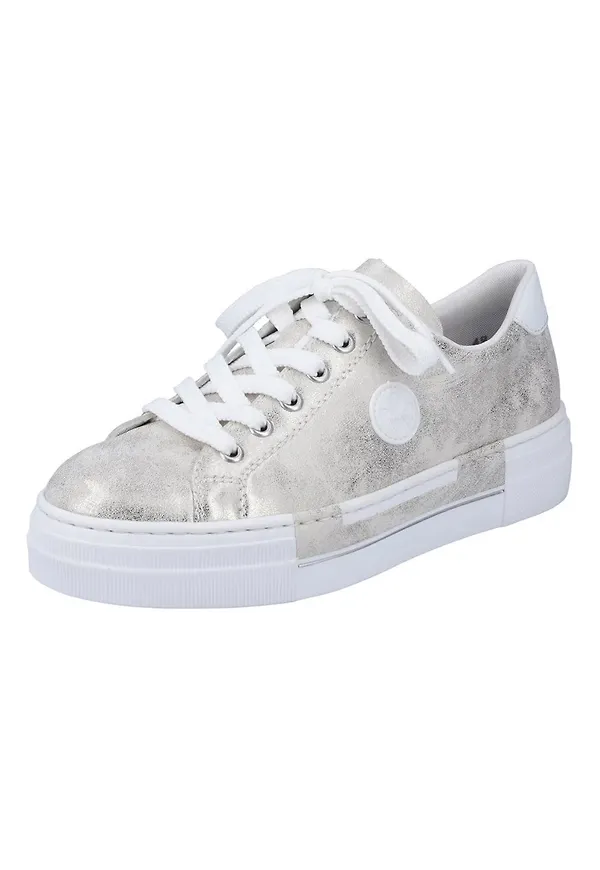 RIEKER Låg sneaker sand / vit