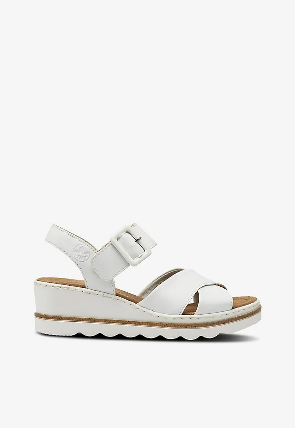 Rieker - Sandaler 674380 - Vit