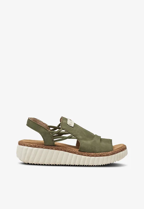 Rieker - Sandaler 69262-52 - Grön