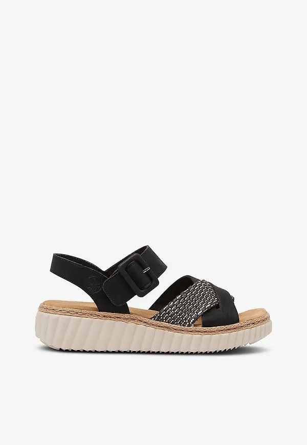 Rieker - Sandaler 69269-00 - Svart