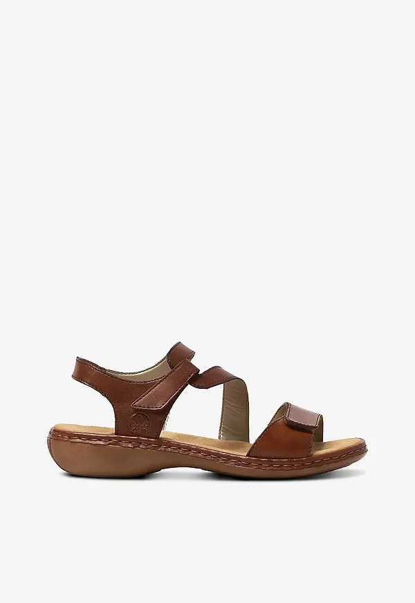 Rieker - Sandaler i skinn - Brun