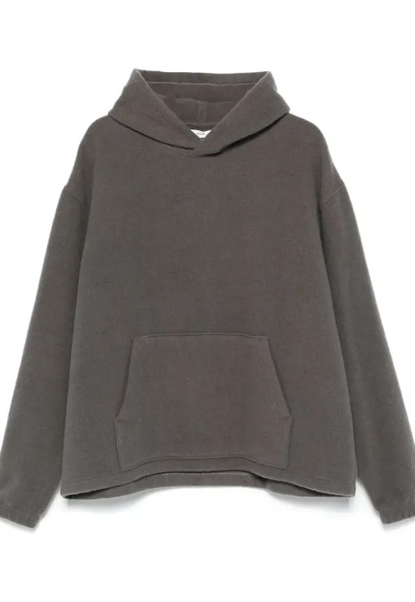 Rier hoodie i filt - Grå